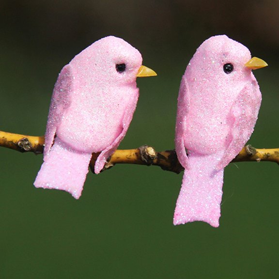 Pompotops Clearance Sales 12pcs Artificial Foam Birds Simulation Birds Home Ornament Five Colors