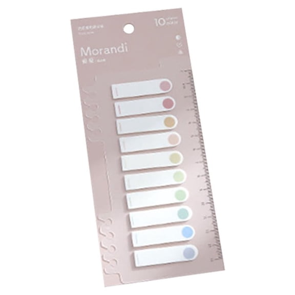 Pompotops Clearance Sales 200PC pet Color Loose Leaf Tag Paper Hand Account Ruler