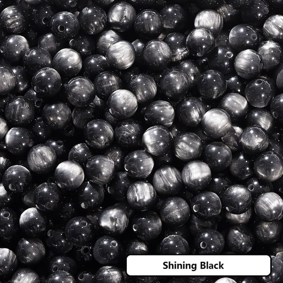 Pompotops Clearance Sales 20Pcs Resin Beads 8mm Resin Beads For Keychain Making 8mm Resin Beads For Bracelet Making Multicolor