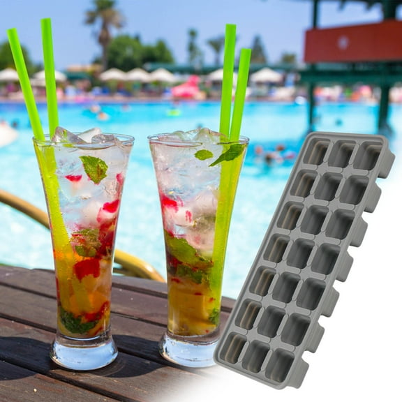 Pompotops Clearance Sales 21 Cell Folding Ice Cell Ice Maker Container Folding Easy Release Ice Block Press Ice Box