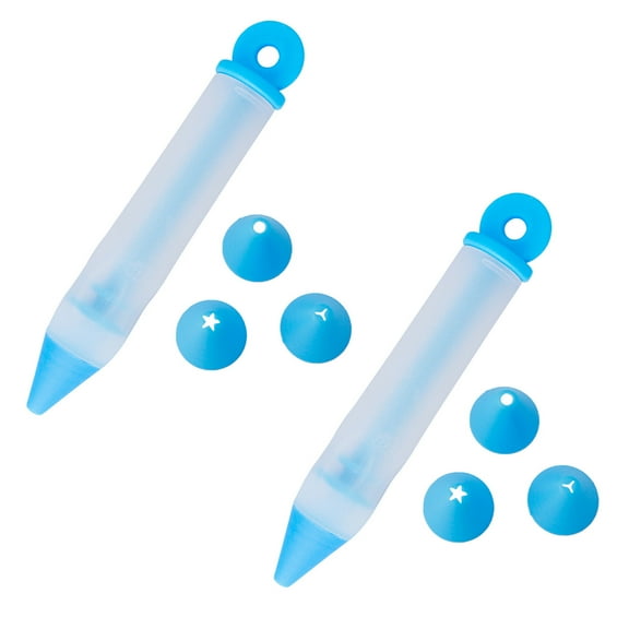 Pompotops Clearance Sales 2PC Baking Tools Ice Cream Cup Ice Tube Nozzle Dessert Decoration Cake Pen Cake DIY Graffiti Pen Squeezing Cream Pen