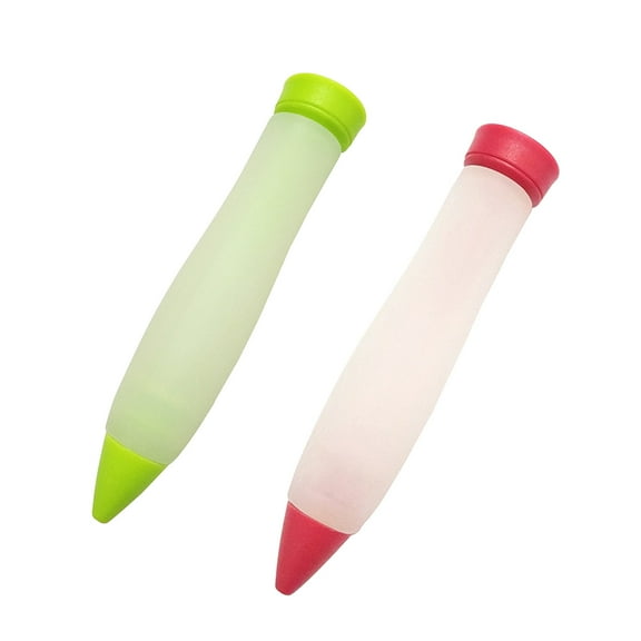 Pompotops Clearance Sales 2pc Fudge Cake Pen Icing Writing Baking Decoration DIY Tool