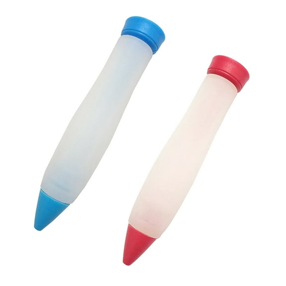 Pompotops Clearance Sales 2pc Fudge Cake Pen Icing Writing Baking Decoration DIY Tool