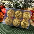 thumbnail image 1 of Pompotops Clearance Sales 6Pcs Christmas Balls Baubles Party Xmas Tree Decorations Hanging Ornament Decor 6cm, 1 of 2