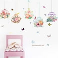 thumbnail image 1 of Pompotops Clearance Sales Birdcage Flowers Background Wall Decoration Removable Wall Stickers, 1 of 8