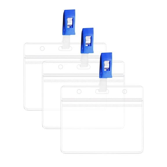 Pompotops Clearance Sales Card Protector Immunization Record Cards Clear Plastic Sleeve With Clip