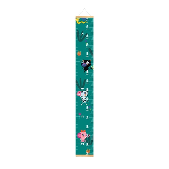 Pompotops Clearance Sales Children's Height Chart Baby Growth Chart Canvas Wall Hanging Measuring Tape Tape Measure Height Chart Bedroom Children's Room Wall Decoration