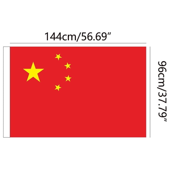 Pompotops Clearance Sales Chinese Flag Large Size 6 Specifications Indoor And Outdoor Sunscreen Flag