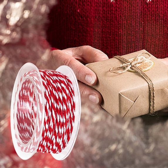 Pompotops Clearance Sales Christmas Ball Gift Box Rope Red Rope Hand Rope Colored Rope