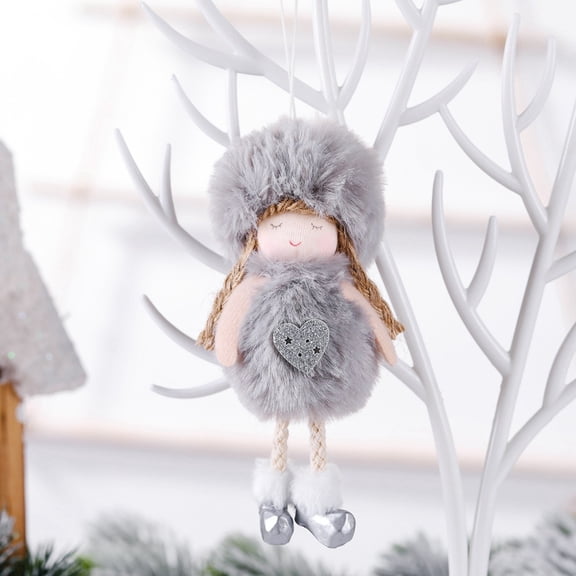 Pompotops Clearance Sales Christmas Decoration Christmas Bow Ball Angel Pendant Christmas Tree Girl Angel Pendant