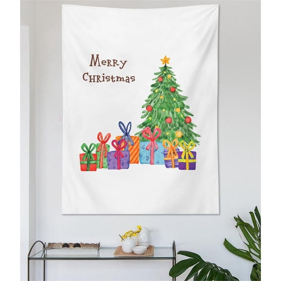 Pompotops Clearance Sales Christmas Decoration Hanging Cloth Party Holiday Christmas Tree Background Cloth Gift