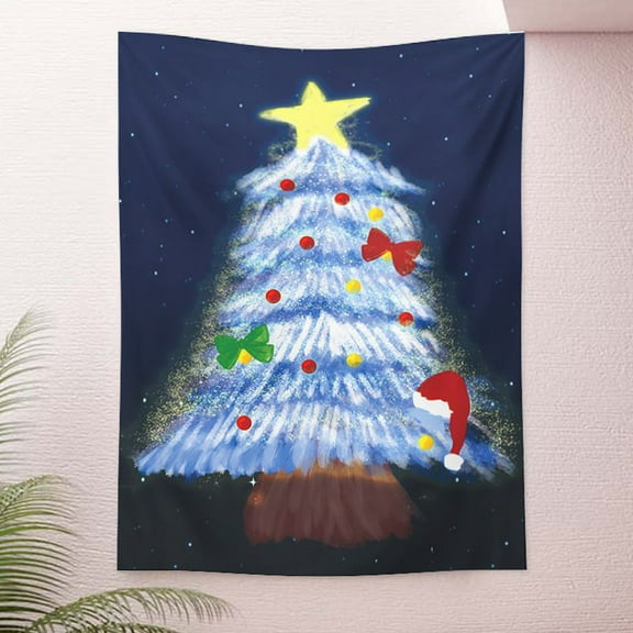 Pompotops Clearance Sales Christmas Decoration Hanging Cloth Party Holiday Christmas Tree Background Cloth Gift