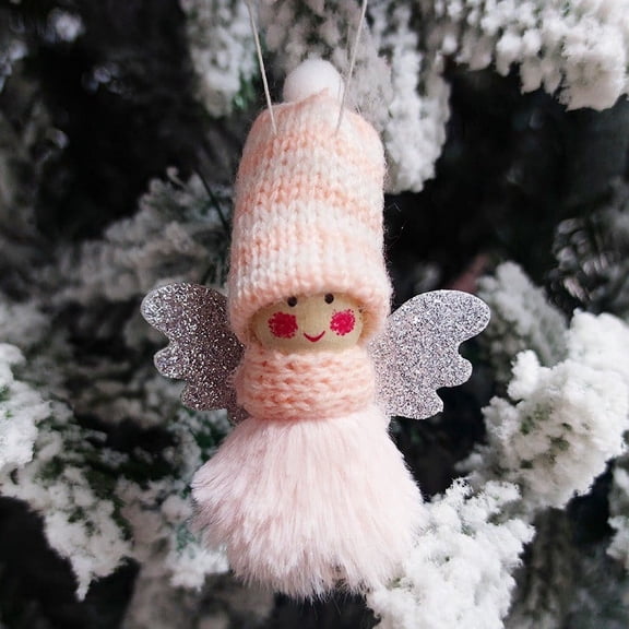 Pompotops Clearance Sales Christmas Pendant Knit Hat Girl Pendant Christmas Decoration Pendant