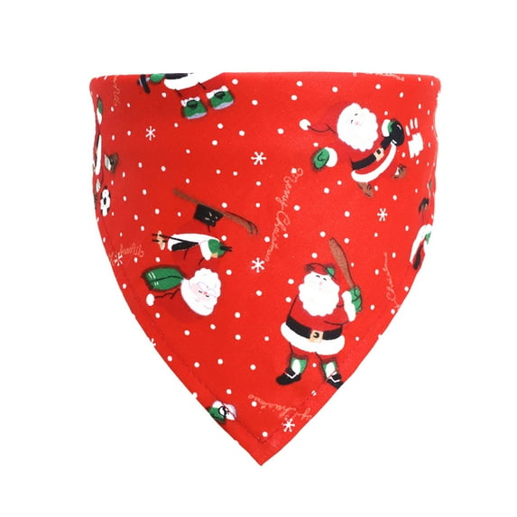 Pompotops Clearance Sales Christmas Pet Saliva Towel, Dog Scarf, Decoration Scarf, Pet Decoration