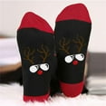thumbnail image 1 of Pompotops Clearance Sales Christmas Winter Cotton Socks Men And Women Color Blocking Breathable Stockings, 1 of 3