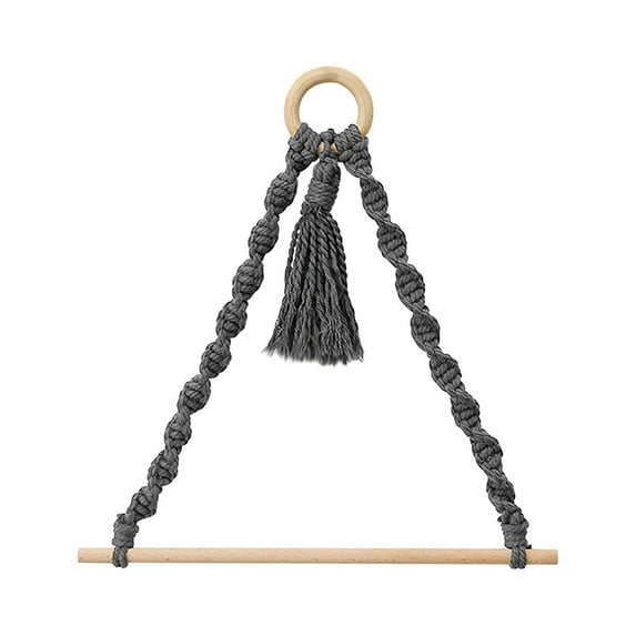 Pompotops Clearance Sales Cotton Rope Hand Woven Towel Rack Towel Rack Wall Hanging Living Room Bedroom