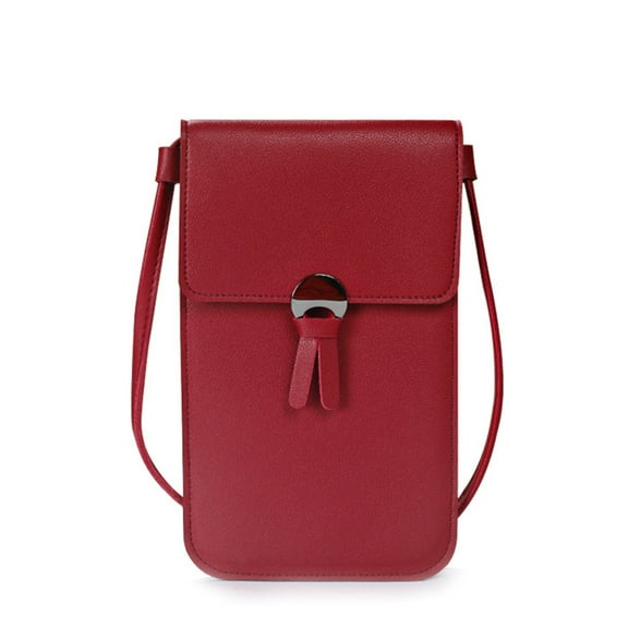 Pompotops Clearance Sales DGS Women Touchscreen Phone Bags, Mini Leather Mobile Phone Crossbody Bags Shoulder Handbag Wallet With Credit Card Slots