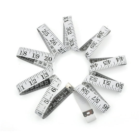 Pompotops Clearance Sales DIY Tailor's Clothing Measuring Tape Inch Cloth Ruler Soft Tape 60 inch/300CM