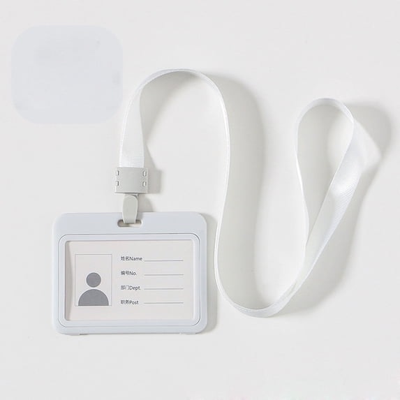 Pompotops Clearance Sales DoubleSided Transparent Employee Work Card Employee Plastic ID Card