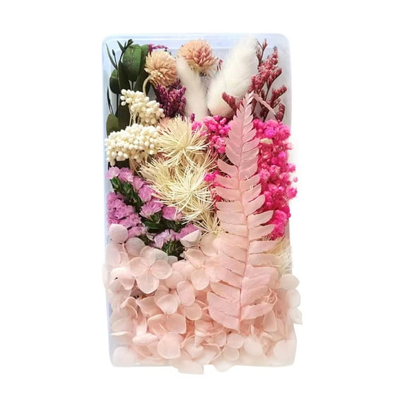 Pompotops Clearance Sales Dried Flowers Material Kit Diy Everlasting Flowers Material Making Valentine's Day Gift