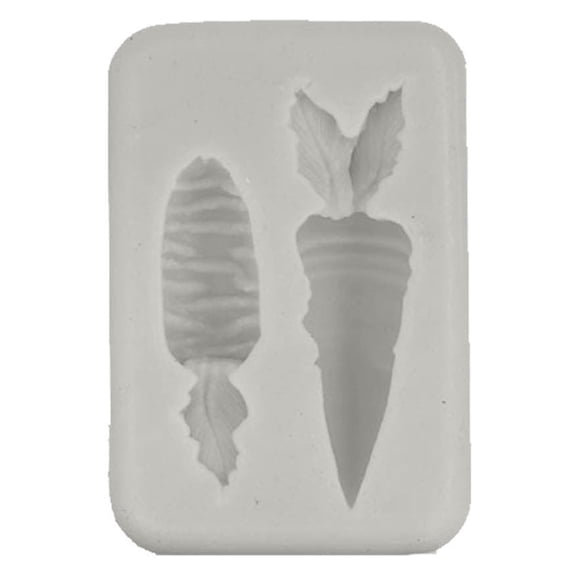 Pompotops Clearance Sales Easter Bunny Hand Stick Radish Shape Size Carrot Fondant Cake Decoration Epoxy