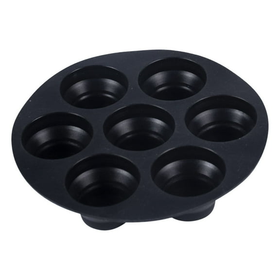 Pompotops Clearance Sales Foldable Cake Food Grade Silica Gel Frying Pan Accessories 7hole Retractable Baking