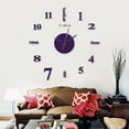 thumbnail image 1 of Pompotops Clearance Sales Frameless DIY Wall Mute Clock Mirror Sticker Home Office Decor, 1 of 5