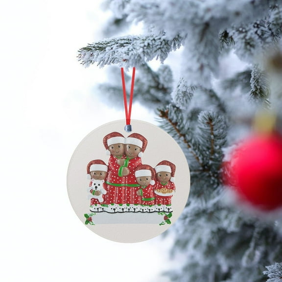 Pompotops Clearance Sales Iron Art Personalized Survived Family Of Ornament 2020 Christmas Holiday Decor