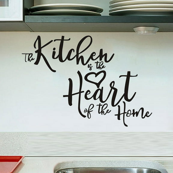 Pompotops Clearance Sales Kitchen Restaurant Letter Room Window Wall Sticker Mural Decor Decal Removable