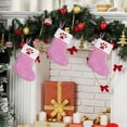 thumbnail image 1 of Pompotops Clearance Sales Knitted Hosiery Wool Hosiery Embroidered Dog's Paw Snowflake Children's Candy Gift Bag Christmas Stocking Gift Bag, 1 of 1