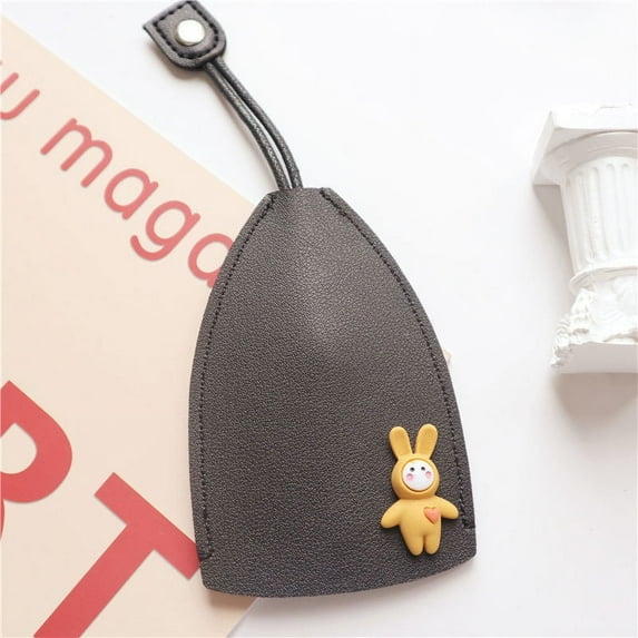 Pompotops Clearance Sales Leather Car Key Case Cover Cute Key Case Protection Bag Control Card Case Water Drop Car Door Antitheft Door