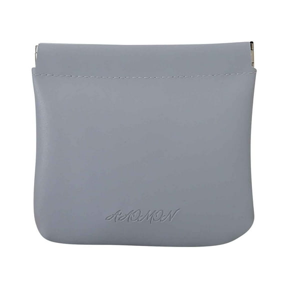 Pompotops Clearance Sales Leather Shrapnel Automatic Closure Makeup Bag Women's Portable Lipstick Small Storage Bag Mini Change Wireless Earphone Bag