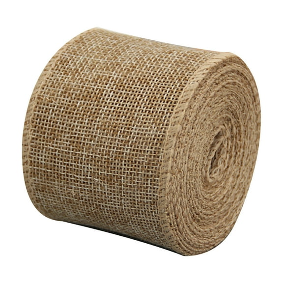 Pompotops Clearance Sales Linen Check DIY Christmas Bow Gift Wrapping Ribbon