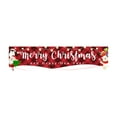 thumbnail image 1 of Pompotops Clearance Sales Merry Christmas Banner Decorations Plaid Banner For Indoor Outdoor Front Door Wall Christmas Decoration, 1 of 1