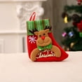 thumbnail image 1 of Pompotops Clearance Sales NEW Christmas Tree Hanging Party Tree Decor Santa Stocking Knitting Sock Gift Candy Bags, 1 of 3