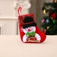 thumbnail image 1 of Pompotops Clearance Sales NEW Christmas Tree Hanging Party Tree Decor Santa Stocking Knitting Sock Gift Candy Bags, 1 of 3