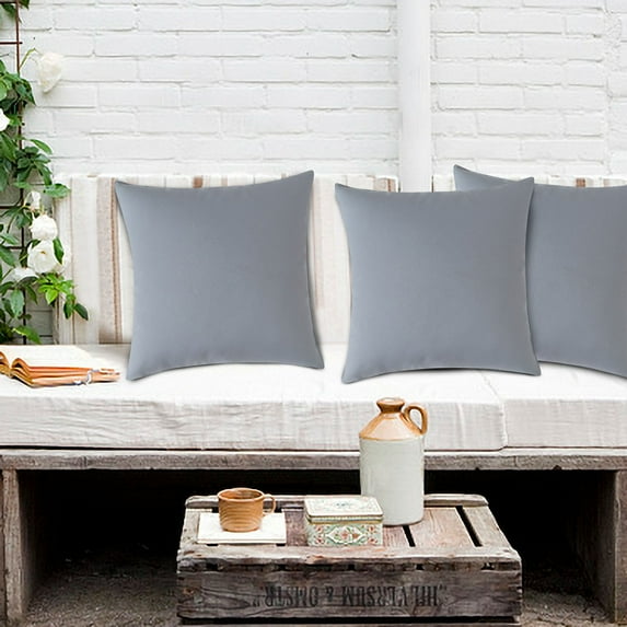 Pompotops Clearance Sales Outdoor Water Proof Pillow Cover Modern Solid Color Cushion Pillow Backrest Pillow Cover