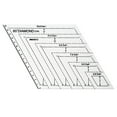 thumbnail image 1 of Pompotops Clearance Sales Patchwork Cutting Template Acrylic Ruler Cutting Ruler DIY Sewing Tools, 1 of 1
