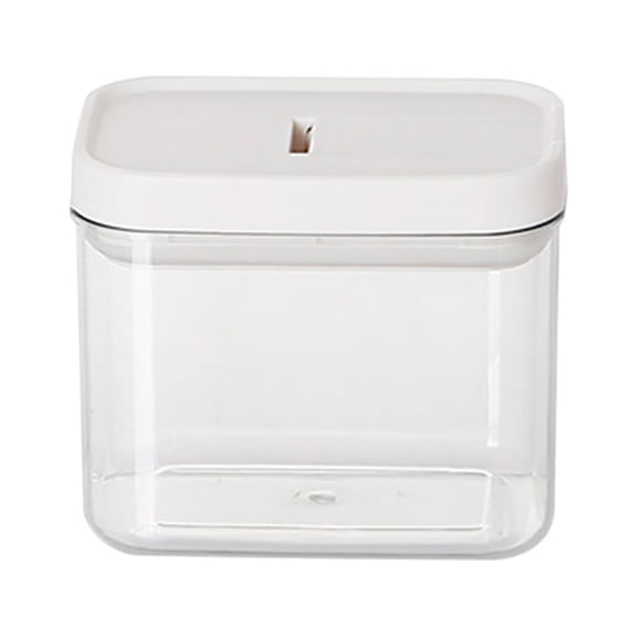 Pompotops Clearance Sales Plastic Sealed Jar Kitchen Household Snacks, Grains, And Grains Transparent Storage Tank