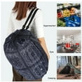 thumbnail image 1 of Pompotops Clearance Sales Portable Foldable Shopping Bag Large Capacity Tote Bag For Storage Reusable Grocery Bags Travel Bag, 1 of 4
