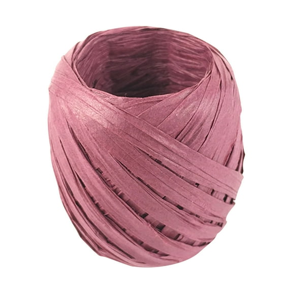 Pompotops Clearance Sales Raffia String, 20m Raffia Ribbon for Wrapping Packing Birthday Gift Hamper & Box