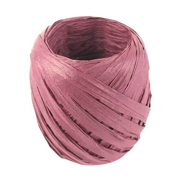Pompotops Clearance Sales Raffia String, 20m Raffia Ribbon for Wrapping Packing Birthday Gift Hamper & Box