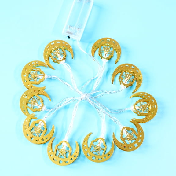 Pompotops Clearance Sales Ramadan Eid Decor LED Lights Home Room Festival Party Festival Nice Lights