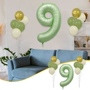 Pompotops Clearance Sales Set Aluminum Film Digital Scene Decoration Holiday Decoration Birthday Party