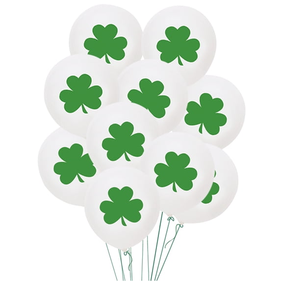 Pompotops Clearance Sales St Patrick's Day Decoration, And Foil Balloons Kit Round Balloons