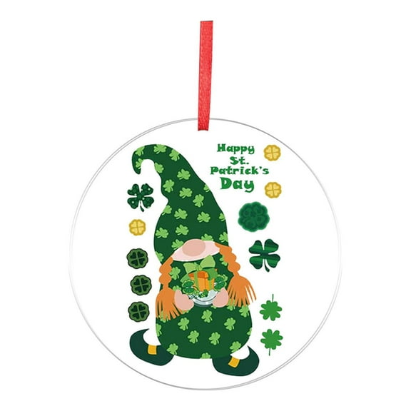 Pompotops Clearance Sales St. Patrick's Faceless Doll Pattern Pendant Home Decoration