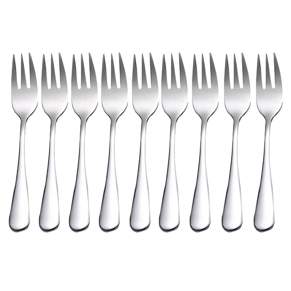 Pompotops Clearance Sales Stainless Steel Colourful Forks 8PC for Fruit Desserts Ice Cream Cake Forks