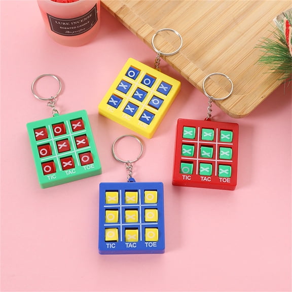 Pompotops Clearance Sales Tactoe Key Chain Plastic Threepiece Toy Mini