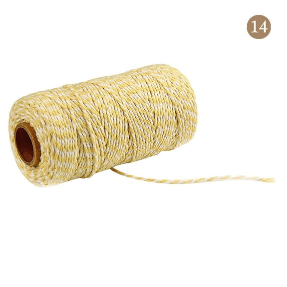 Pompotops Clearance Sales Two Colors Cotton Bakers Twine Rope Rustic Country Crafts Handmade Accessories