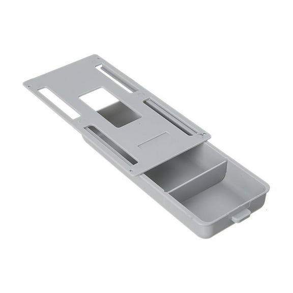 Pompotops Clearance Sales Under Desk Storage Drawer Punch UnderTheTable Drawer Office Storage Box Hidden Paste Style